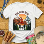 Fun At Its Peak [Retro] T-Shirt for Theme Park Fans (White)