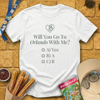 Go To Orlando [Sleek] T-Shirt for Theme Park Fans (White)