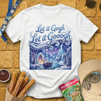 Let It Gogh [Artsy1] T-Shirt for Theme Park Fans (White)