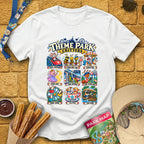 Theme Park Critters [Comic] T-Shirt for Theme Park Fans (White)