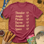Rides Checklist [Distressed] T-Shirt