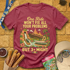 Fix Your Problems [Boho] T-Shirt for Theme Park Fans (Heather Cardinal)