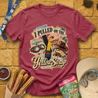Yellow Strap [Vox] T-Shirt for Theme Park Fans (Heather Cardinal)