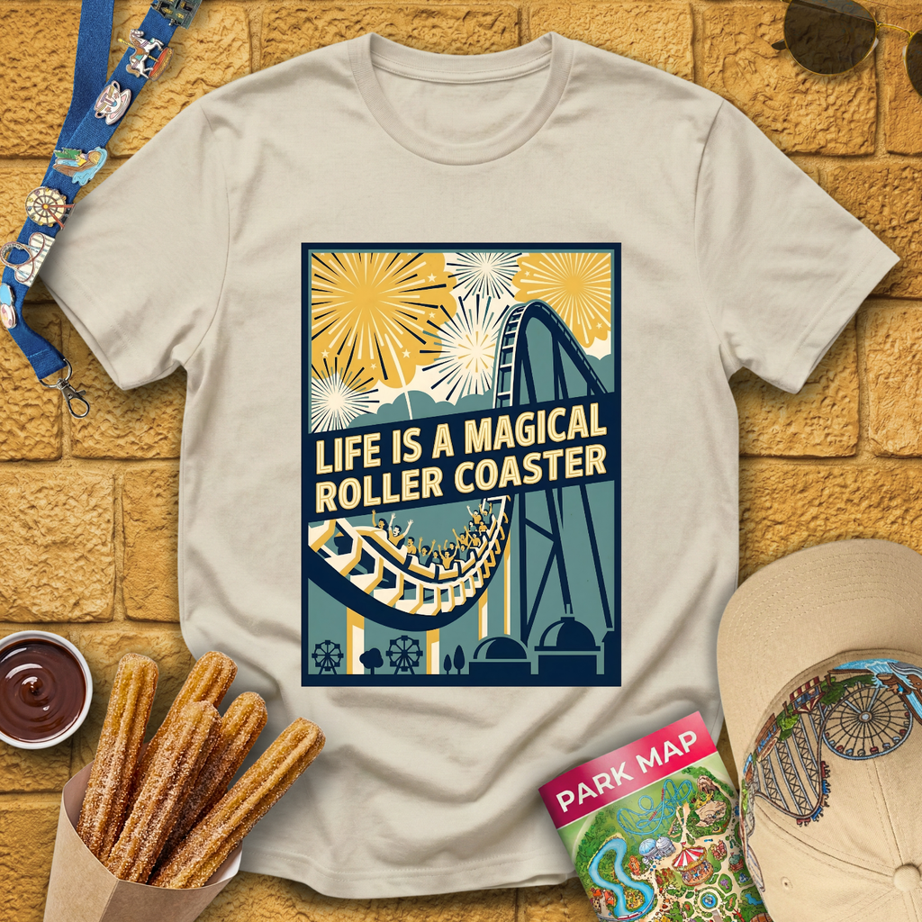 Life Is A Roller Coaster [40sPoster] T-Shirt