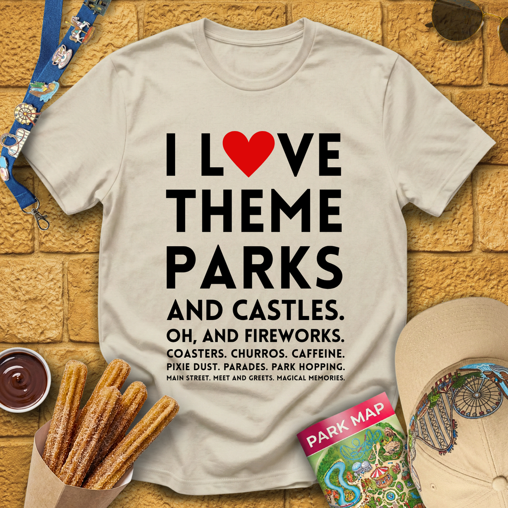 I Love Theme Parks T-Shirt