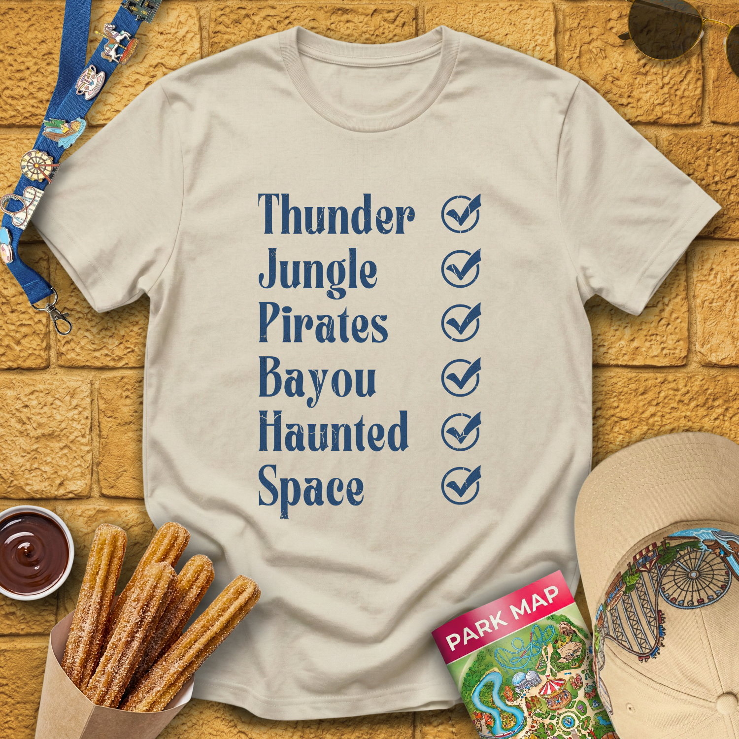 Rides Checklist [Distressed] T-Shirt