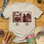 Dad Jokes Dead Jokes [Sleek] T-Shirt for Theme Park Fans (Sand)