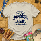 Mistaken For Adult [Victorian] T-Shirt for Theme Park Fans (Sand)