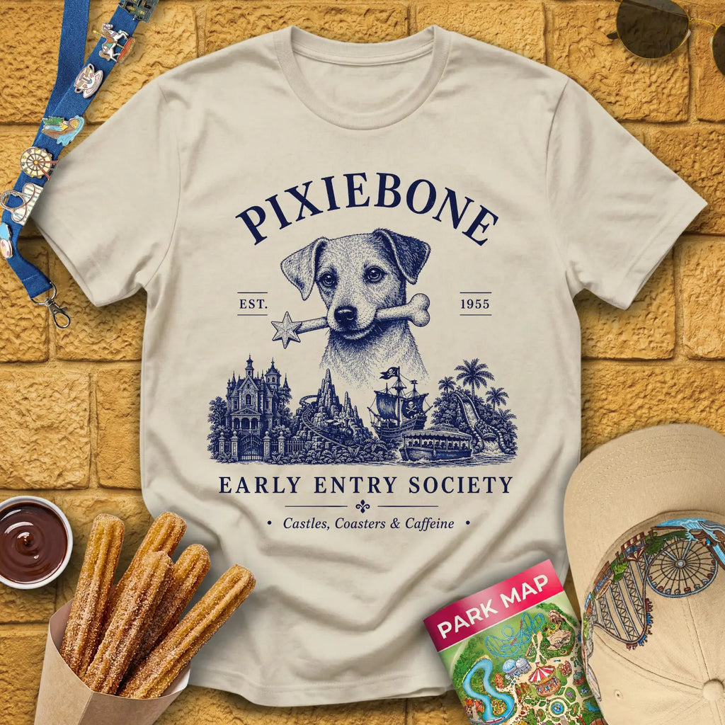 PixieBone [Elite] T-Shirt for Theme Park Fans (Sand)