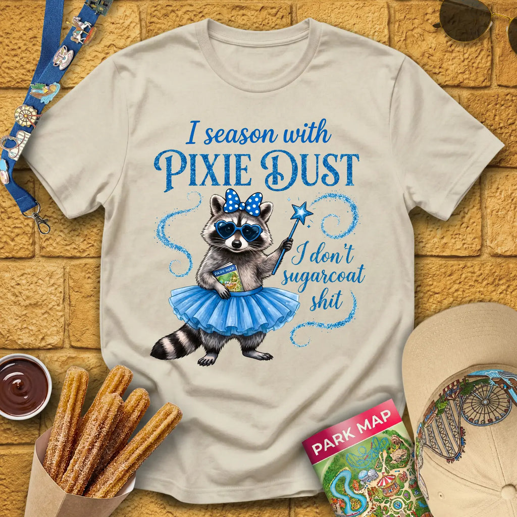 Season With Pixie Dust [Dreamy] T-Shirt for Theme Park Fans (Sand)