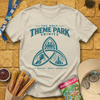 Theme Park Trinity [Sleek] T-Shirt for Theme Park Fans (Sand)