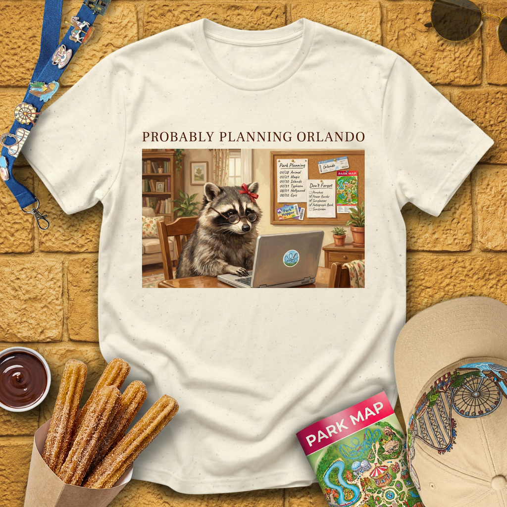 Raccoon Planning Orlando [OilArt] T-Shirt