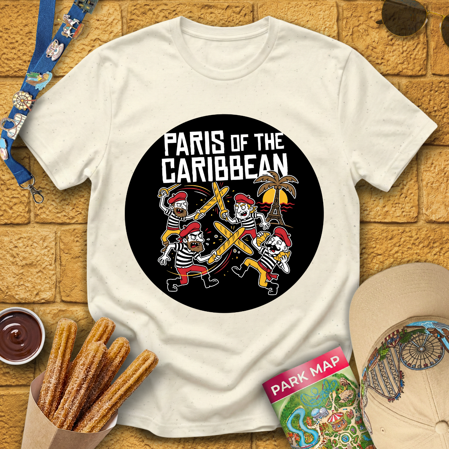 Paris of the Caribbean [Badge] T-Shirt