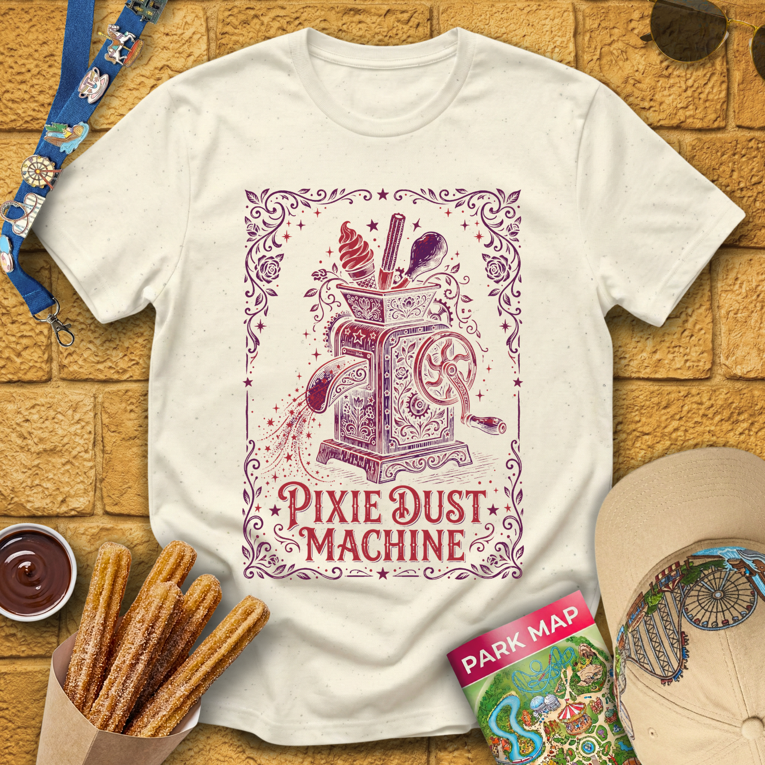 Pixie Dust Machine [Woodcut] T-Shirt