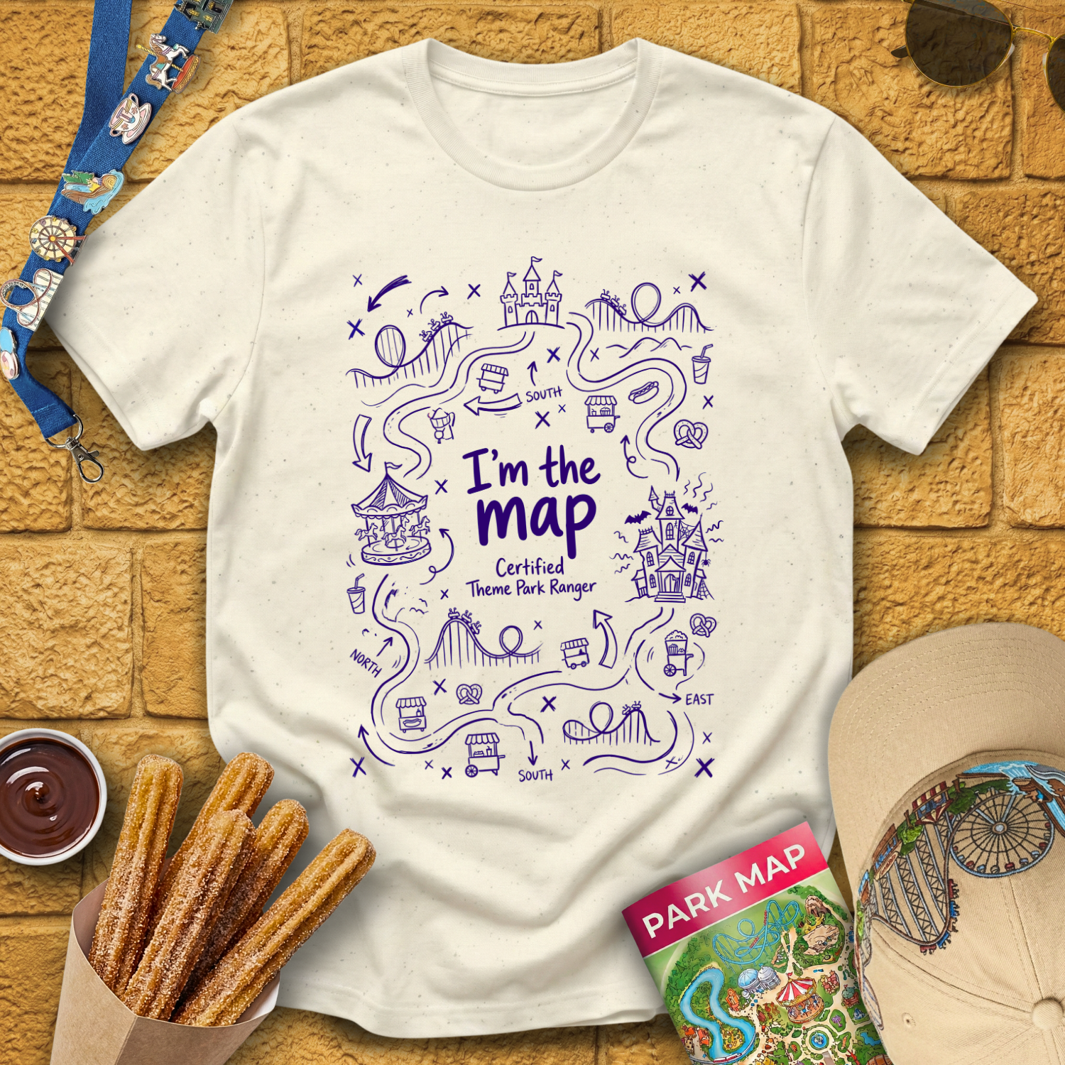 I'm The Map [Doodle] T-Shirt