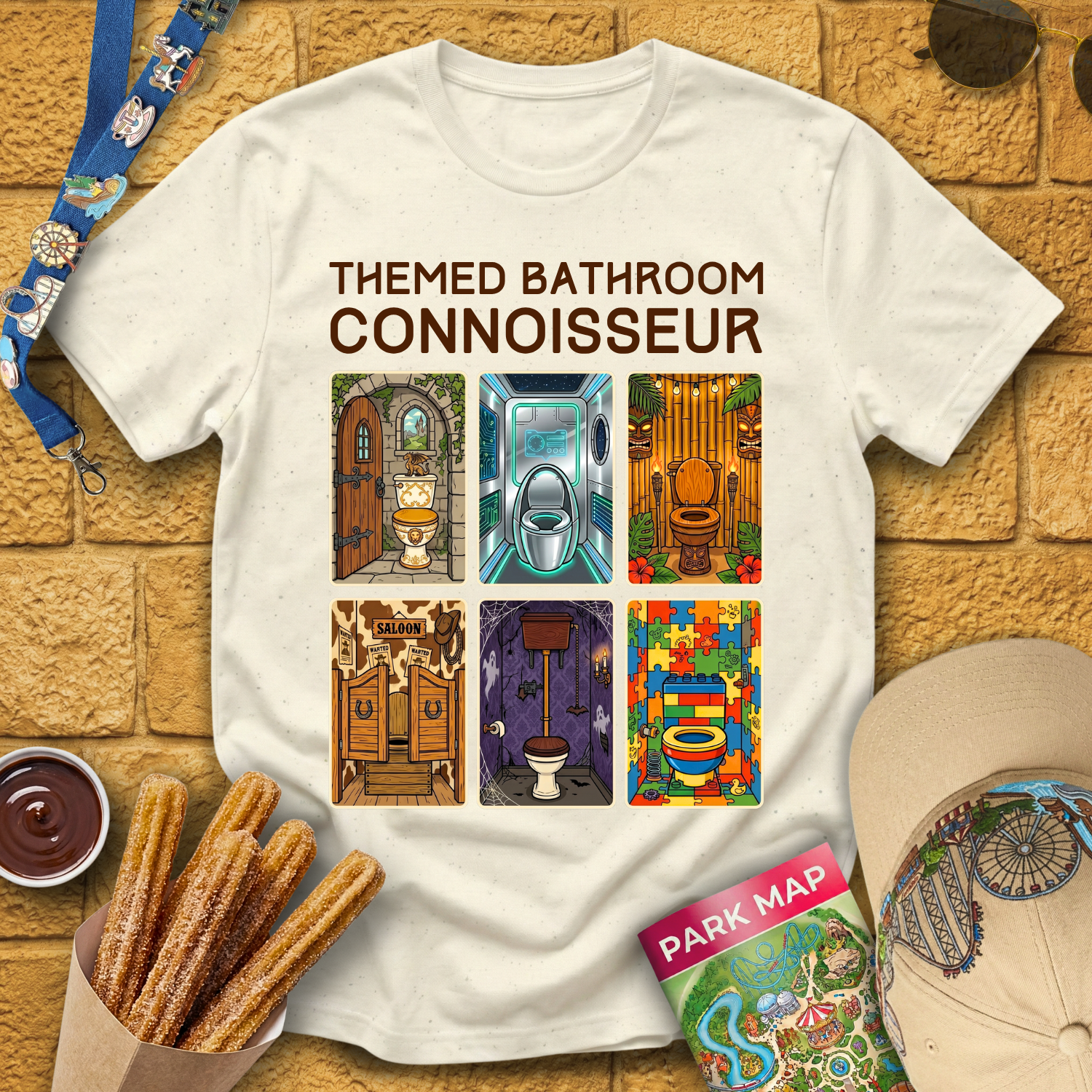 Themed Bathroom Connoisseur [MidCen] T-Shirt