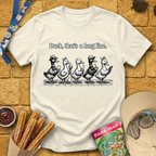 Duck, Long Line [WoodCut] T-Shirt