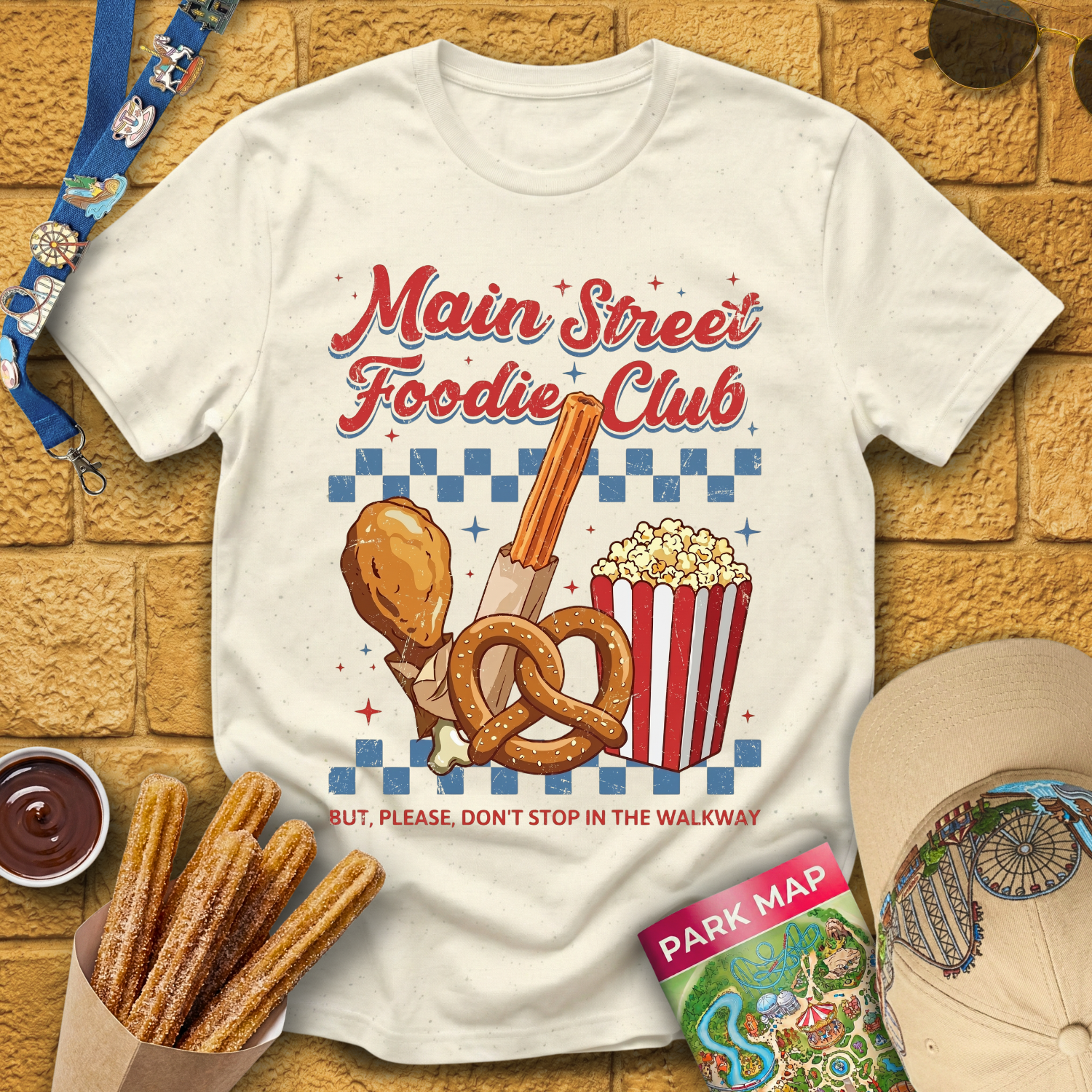 Main Street Foodie [Distressed] T-Shirt