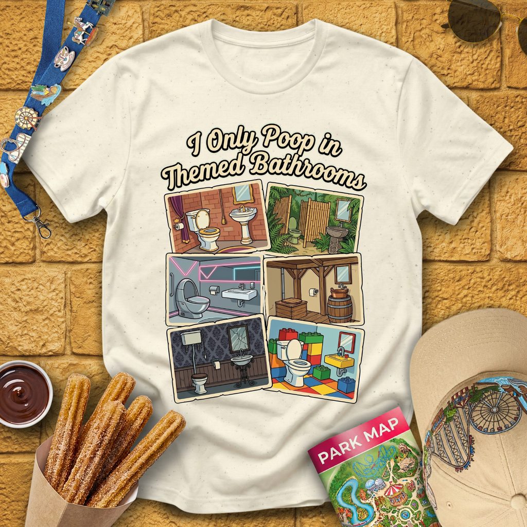 Poop In Themed Bathrooms [Postcard] T-Shirt