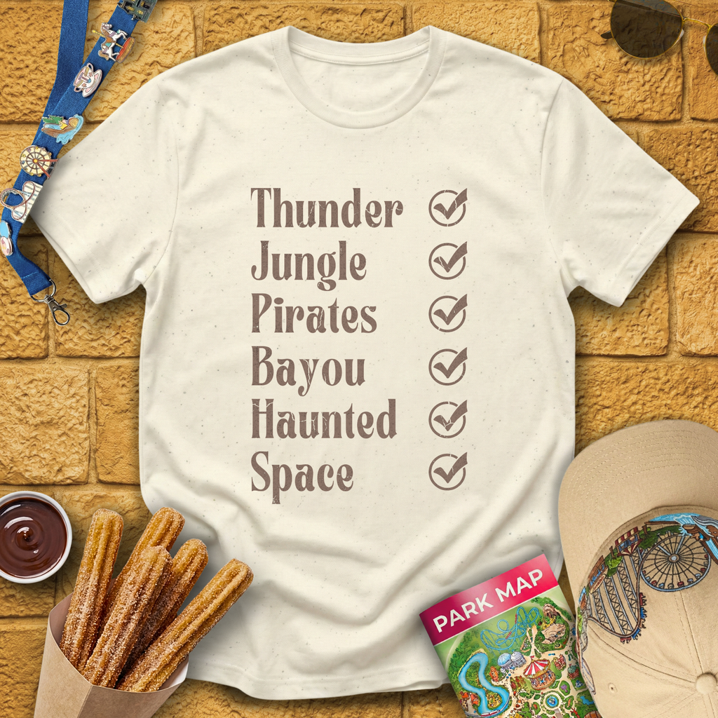 Rides Checklist [Distressed] T-Shirt