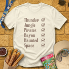 Rides Checklist [Distressed] T-Shirt
