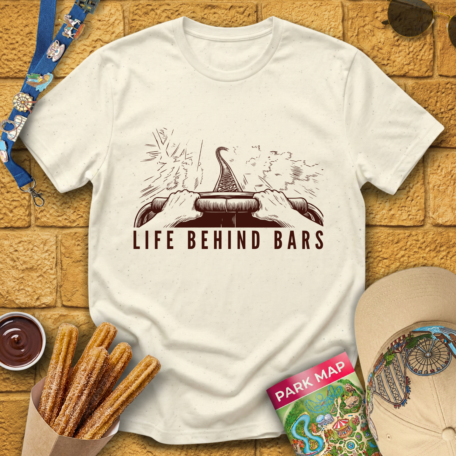 Life Behind Bars [Woodcut] T-Shirt
