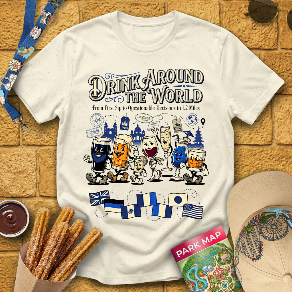 Drinking Around The World [Cartoon] T-Shirt