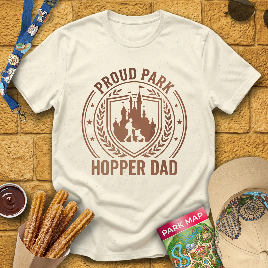 Proud Park Hopper Dad [Badge] T-Shirt