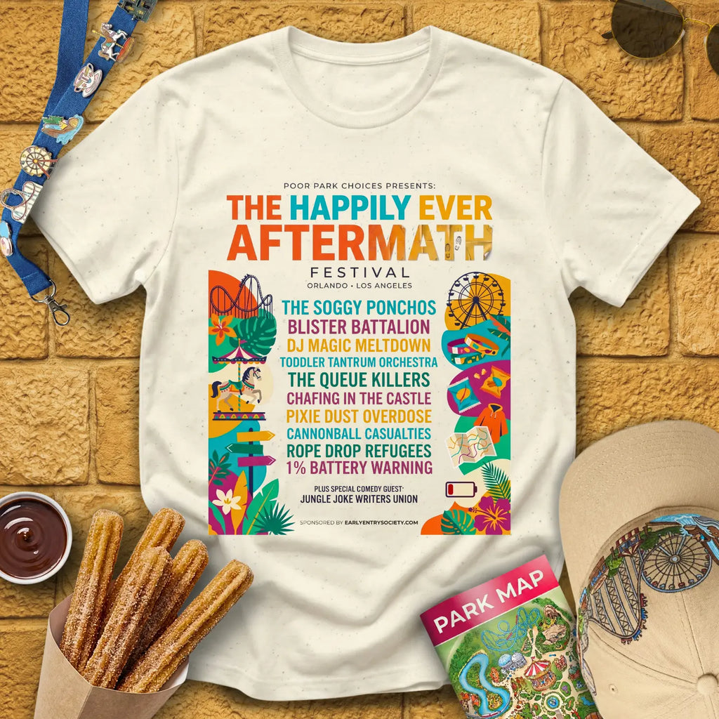 Aftermath Festival [Elite] T-Shirt for Theme Park Fans (Natural)