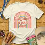 Caffeine & Pixie Dust [Cute70s] T-Shirt for Theme Park Fans (Natural)