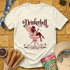 Drinkerbell [Glamour] T-Shirt for Theme Park Fans (Natural)