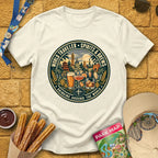 Drinking Around The World [Retro] T-Shirt for Theme Park Fans (Natural)