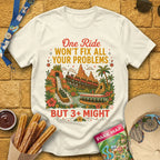Fix Your Problems [Boho] T-Shirt for Theme Park Fans (Natural)