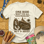 Fix Your Problems [MidCen] T-Shirt for Theme Park Fans (Natural)