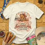 Functional Adult [Cutesy] T-Shirt for Theme Park Fans (Natural)