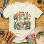 Functional Adult [SleekBoho] T-Shirt for Theme Park Fans (Natural)