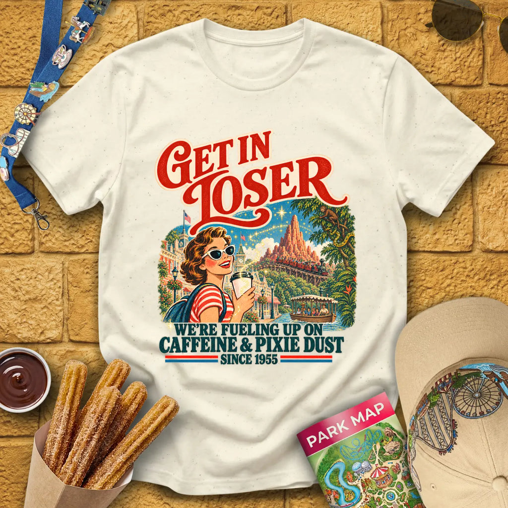 Get In Loser Caffeine&Pixie [Poster] T-Shirt
