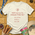 Go To Orlando [Sleek] T-Shirt for Theme Park Fans (Natural)