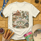 I'm The Map [Boho] T-Shirt for Theme Park Fans (Natural)