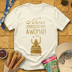 Never Underestimate [Elite] T-Shirt for Theme Park Fans (Natural)