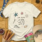 One More Ride [Doodle] T-Shirt for Theme Park Fans (Natural)