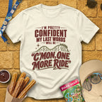 One More Ride [RetroBold] T-Shirt for Theme Park Fans (Natural)