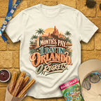 One Orlando Day [Retro] T-Shirt for Theme Park Fans (Natural)
