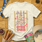 Otter Chaos [Cutesy] T-Shirt for Theme Park Fans (Natural)