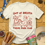 Out Of Breath [Doodle] T-Shirt for Theme Park Fans (Natural)
