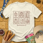 Park Survival Kit [Doodle] T-Shirt for Theme Park Fans (Natural)