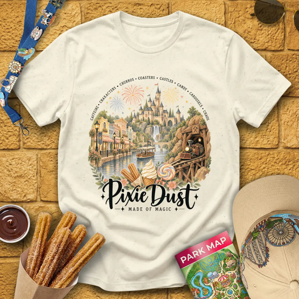Pixie Dust [Aqua] T-Shirt for Theme Park Fans (Natural)