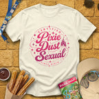 Pixie Dust S... [Badge] T-Shirt for Theme Park Fans (Natural)