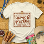 Pumpkins & Pixie Dust [Victorian] T-Shirt for Theme Park Fans (Natural)