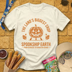 Spookship Earth [Emblem] T-Shirt for Theme Park Fans (Natural)